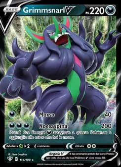 Grimmsnarl V card in Italian