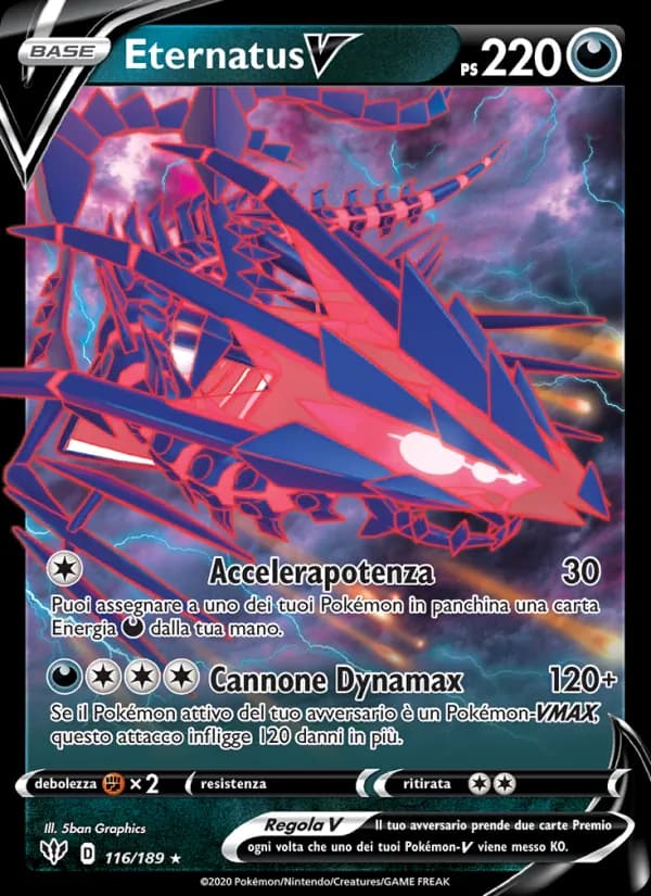 Eternatus V card in Italian