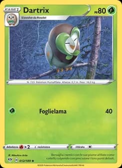 Dartrix card in Italian