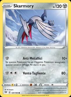 Skarmory card in Italian