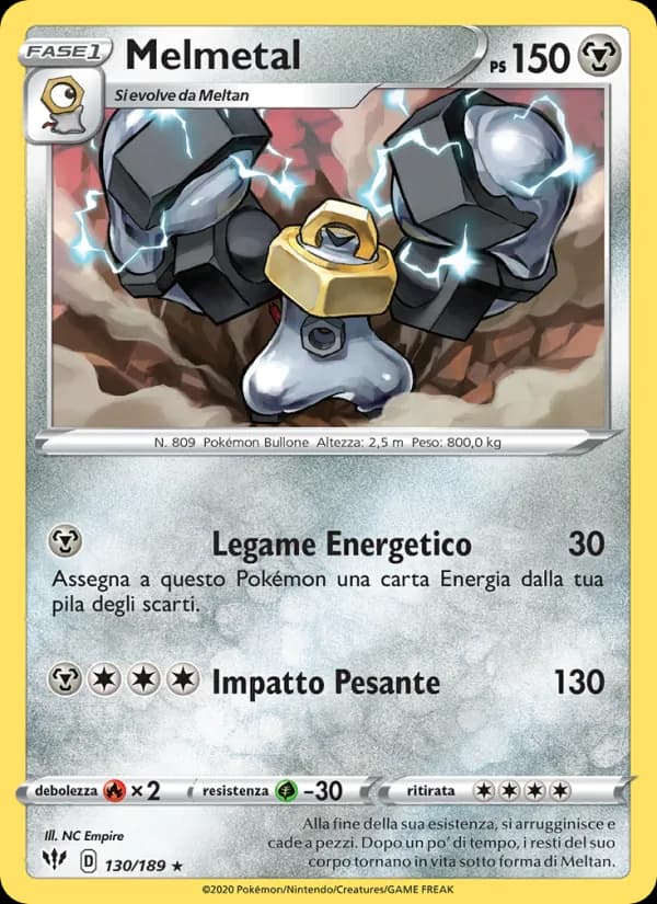 Melmetal card in Italian