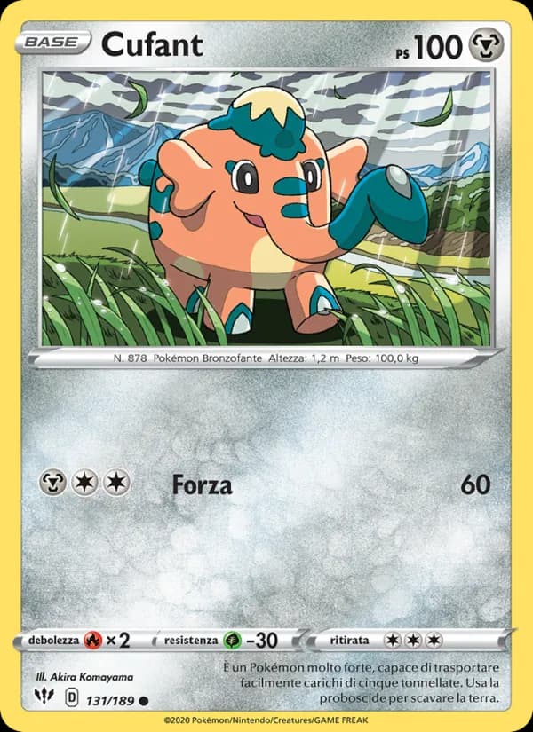 Cufant card in Italian