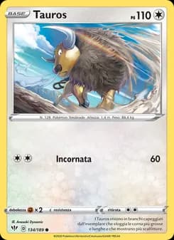 Tauros card in Italian