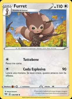 Furret card in Italian