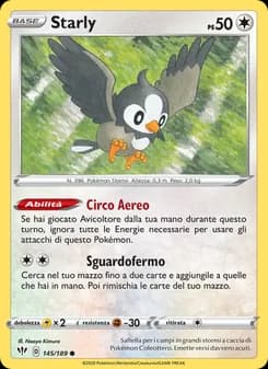 Starly card in Italian