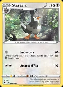 Staravia card in Italian