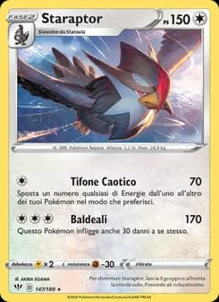 Staraptor card in Italian