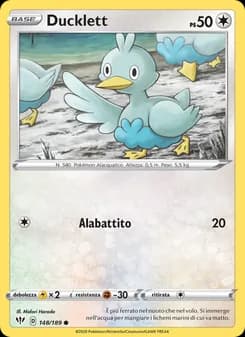 Ducklett card in Italian