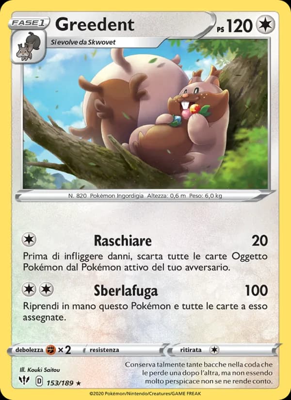 Greedent card in Italian
