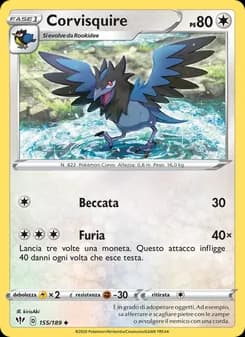 Corvisquire card in Italian