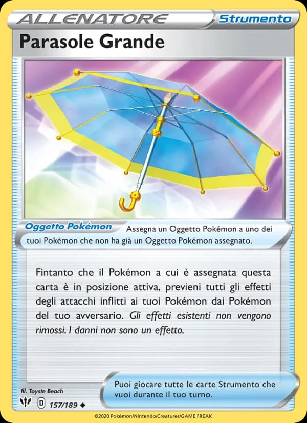 Parasole Grande card in Italian