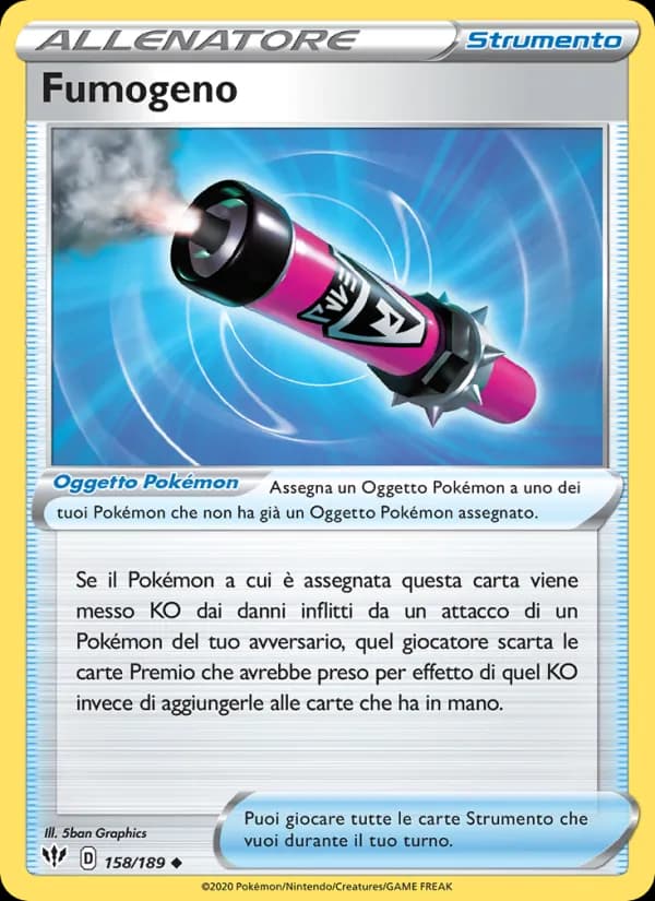 Fumogeno card in Italian