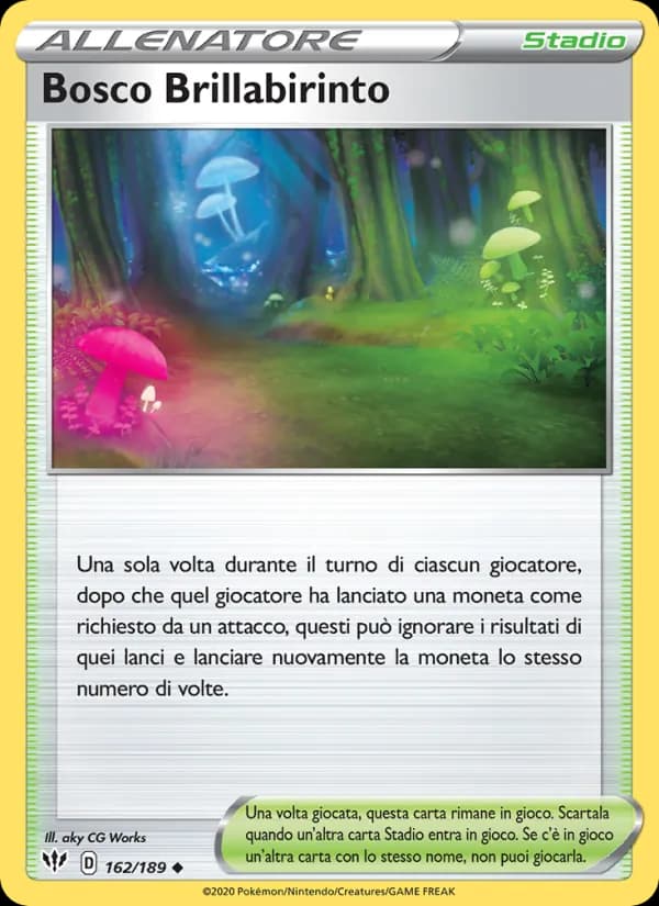Bosco Brillabirinto card in Italian
