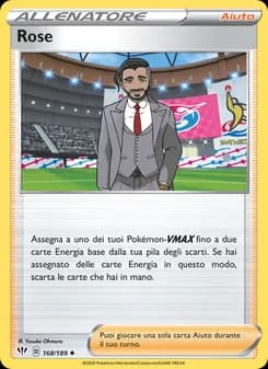 Rose card in Italian
