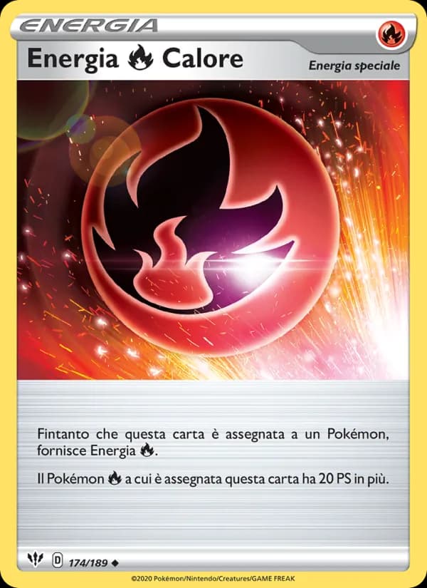 Energia Fire Calore card in Italian