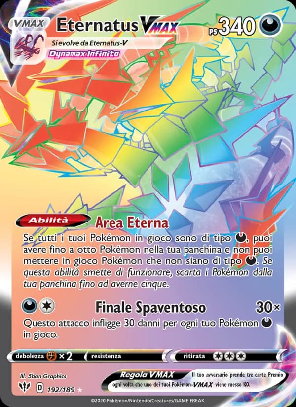 Eternatus VMAX card in Italian