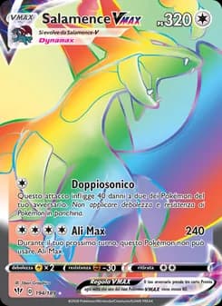 Salamence VMAX card in Italian