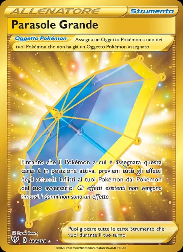 Parasole Grande card in Italian