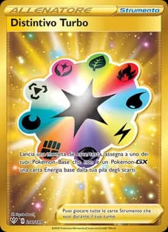 Distintivo Turbo card in Italian