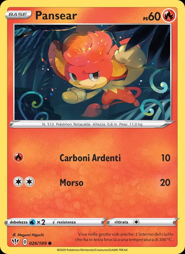 Pansear card in Italian