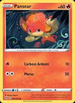 Pansear card in Italian