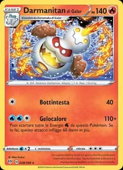 Darmanitan di Galar card in Italian