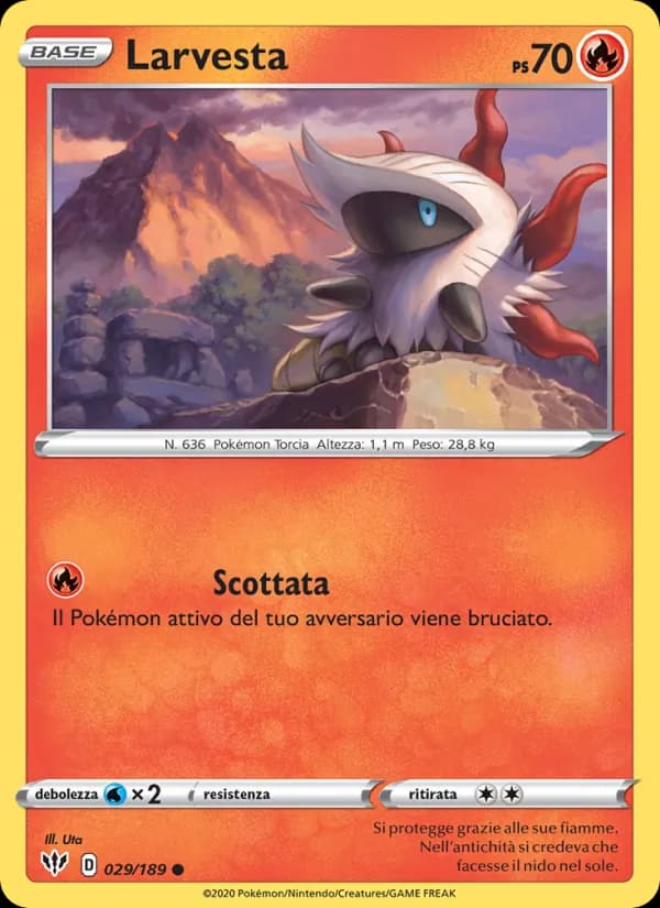 Larvesta card in Italian