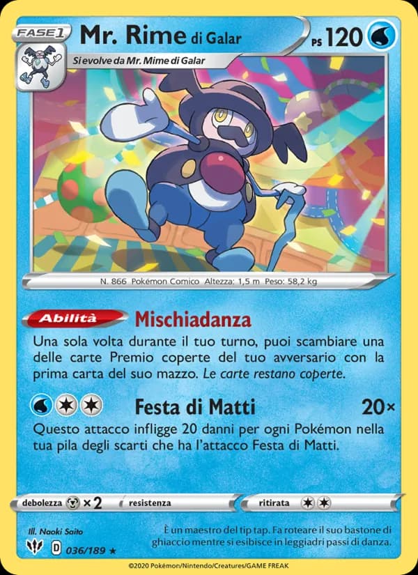 Mr. Rime di Galar card in Italian
