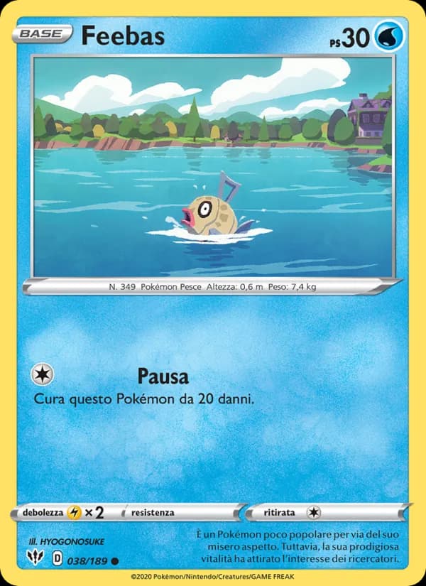 Feebas card in Italian