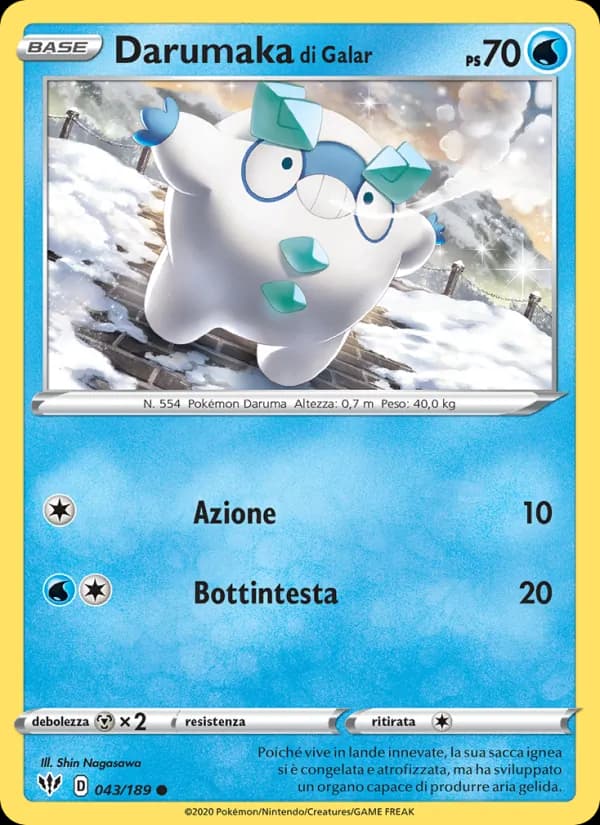 Darumaka di Galar card in Italian