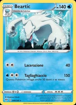 Beartic card in Italian