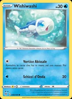 Wishiwashi card in Italian