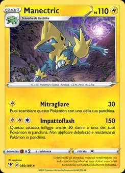Manectric card in Italian