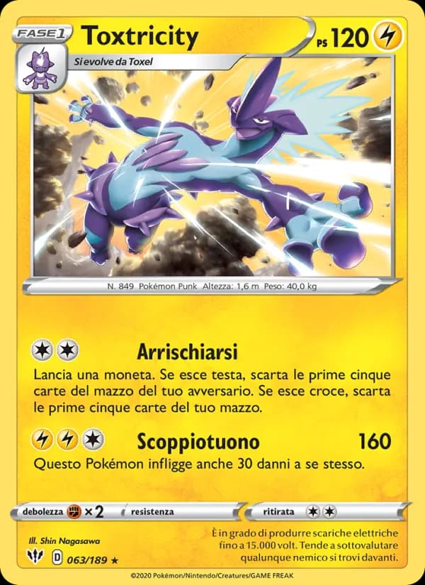 Toxtricity card in Italian