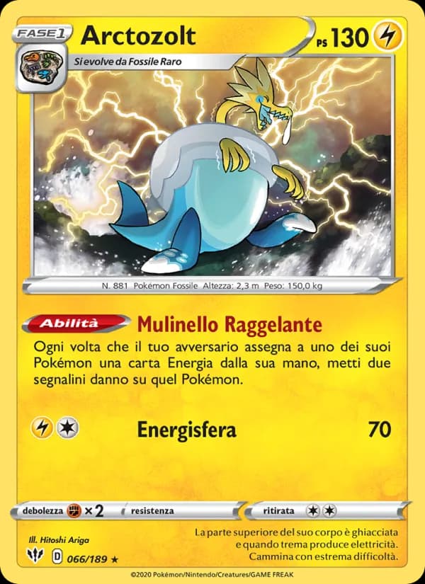 Arctozolt card in Italian
