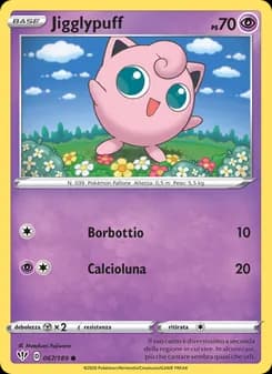 Jigglypuff card in Italian