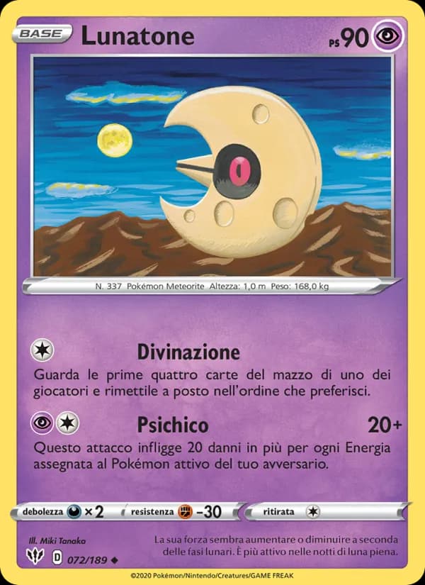 Lunatone card in Italian