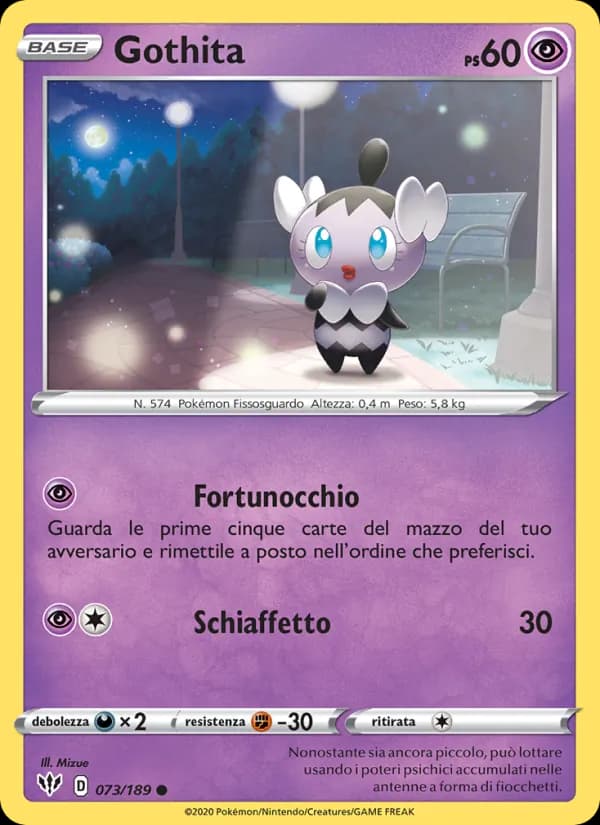 Gothita card in Italian