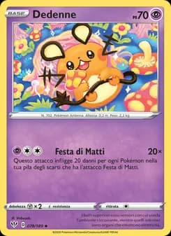 Dedenne card in Italian