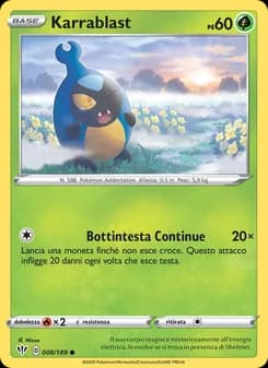 Karrablast card in Italian