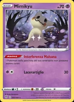 Mimikyu card in Italian
