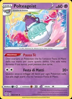Polteageist card in Italian