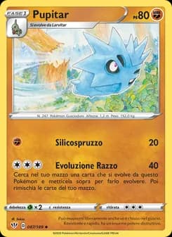 Pupitar card in Italian