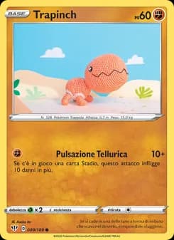 Trapinch card in Italian