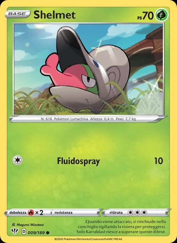 Shelmet card in Italian