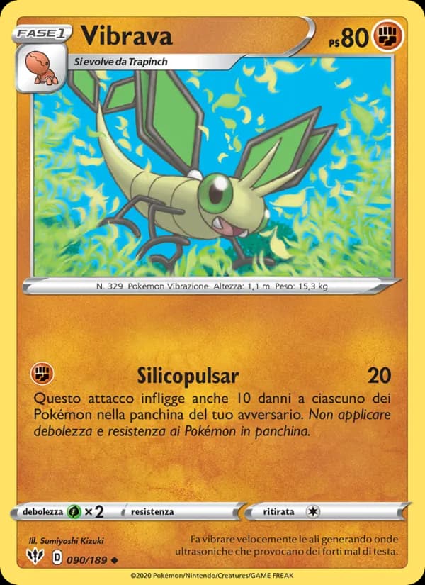 Vibrava card in Italian