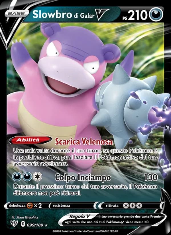 Slowbro di Galar V card in Italian