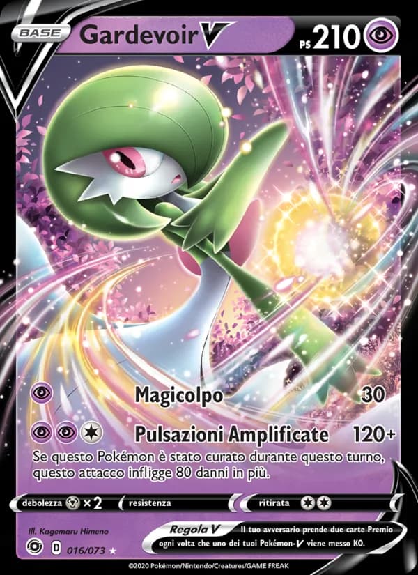 Gardevoir V card in Italian