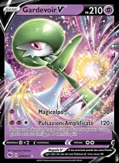 Gardevoir V card in Italian