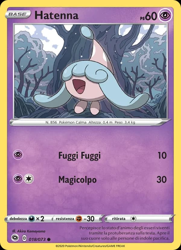 Hatenna card in Italian